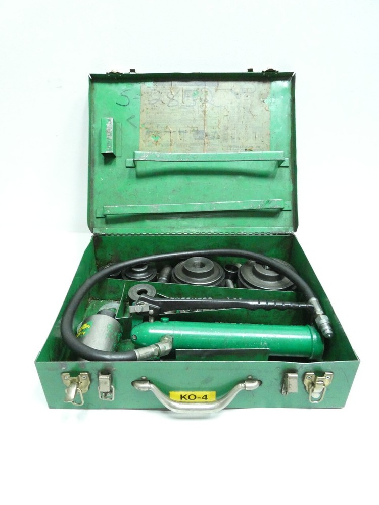 Greenlee 7310 Hydraulic Knockout Punch Driver Set 1/2" - 4"