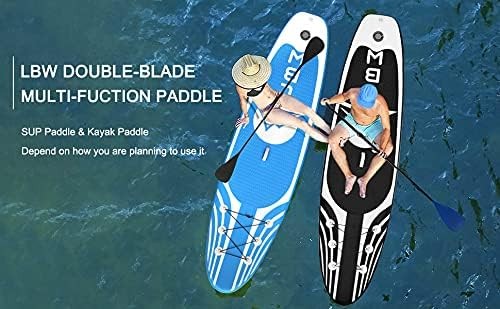 LBW SUP Paddle Board Stand up Paddleboard 4-Piece (Blue)