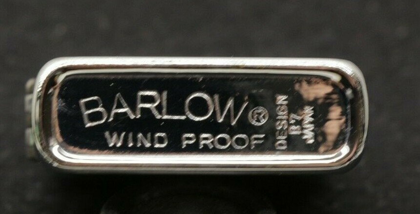 Vintage Chrome Barlow Wind Proof B7 Lighter with NAVIGATOR Emblem on Front