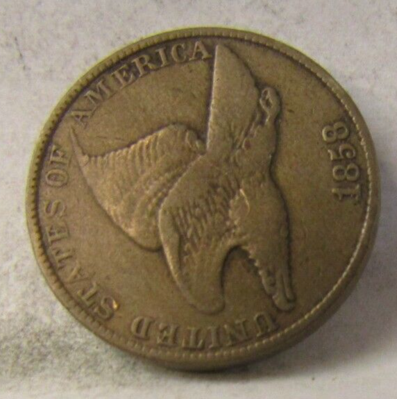 UNITED STATES 1858 FLYING EAGLE CENT FINE CONDITION*