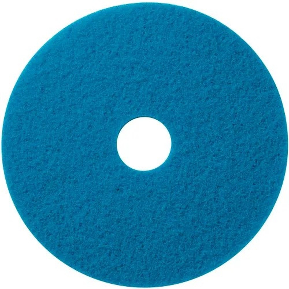 Global Industrial? 17" Scrubbing Pad, Blue, 5 Per Case