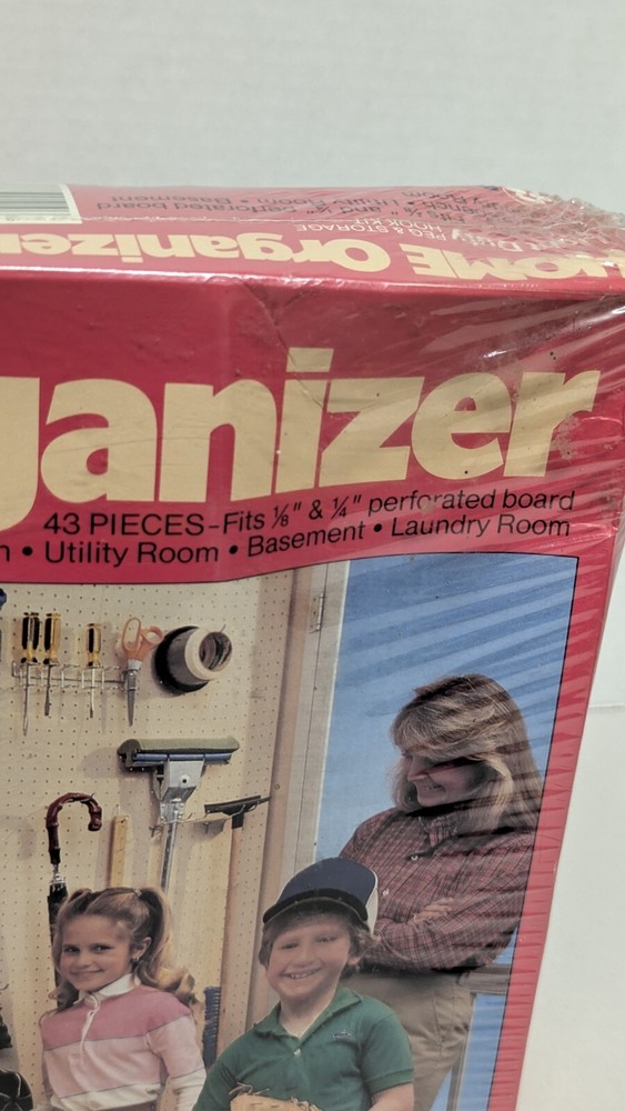 Home Organizer Light Duty Peg And Storage Hook Kit 43 Pcs