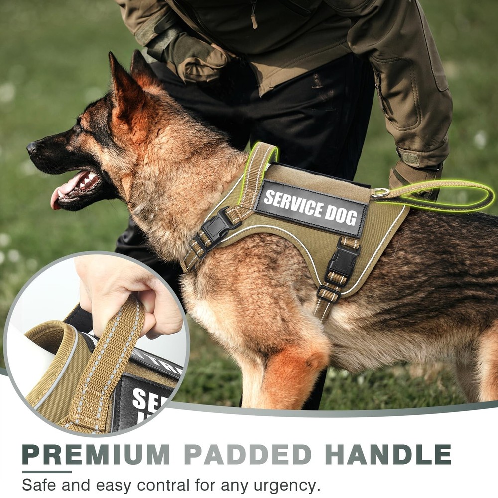 WINSEE Tactical Dog Harness, No Pull Dog Harness for Medium Large D... Fast Ship