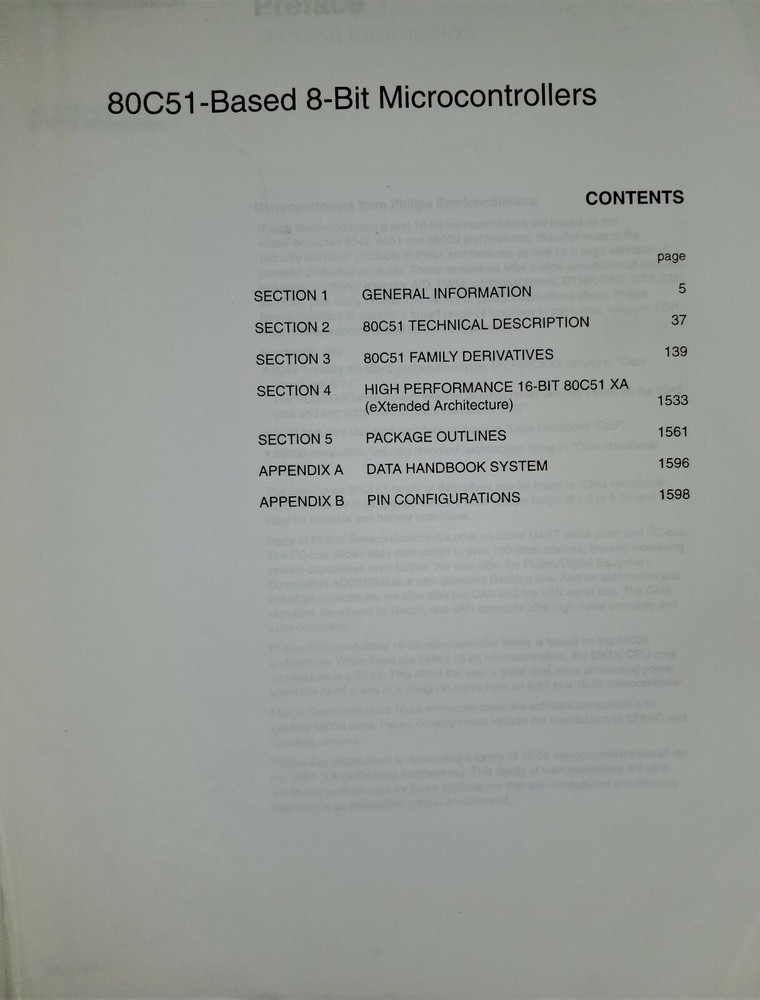 USED 1995 Philips 80C51-based 8-bit Microcontrollers