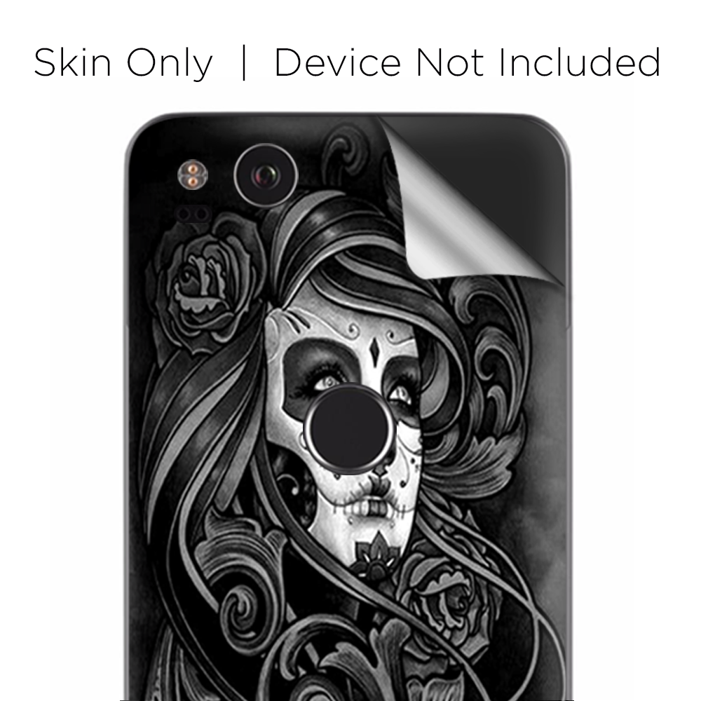 Google Pixel 2 Skins Decal Wrap Sugar Skull Girl