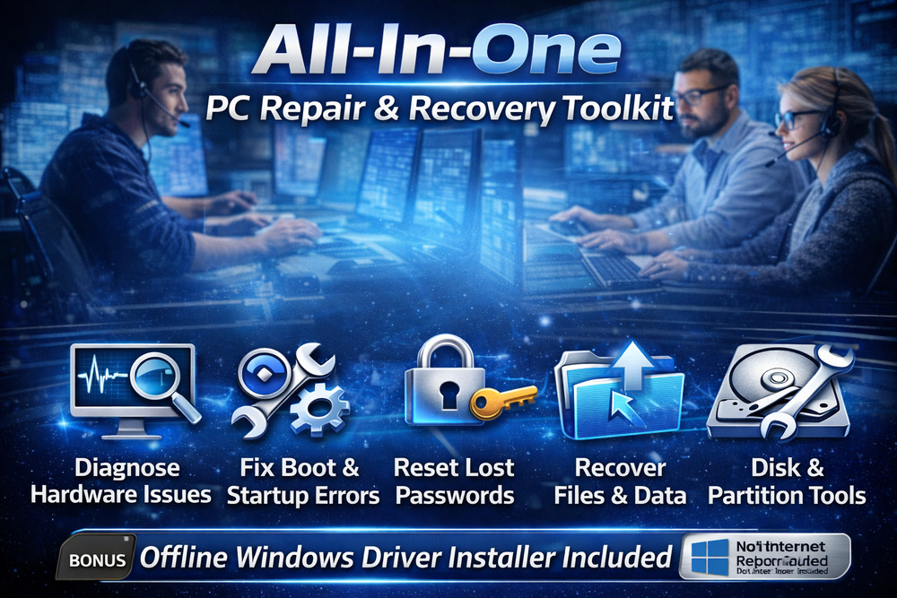Bootable Computer Recovery USB | System Diagnostics & Repair Utilities