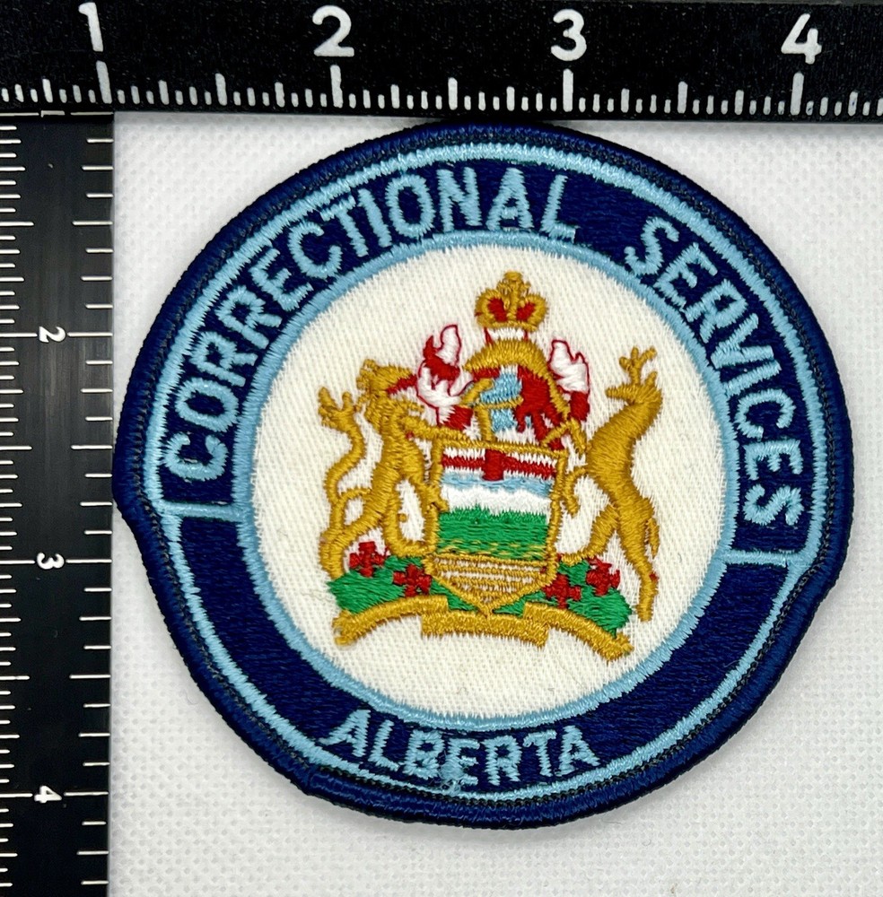 CA Alberta Canada Correctional Services Shoulder Patch B3