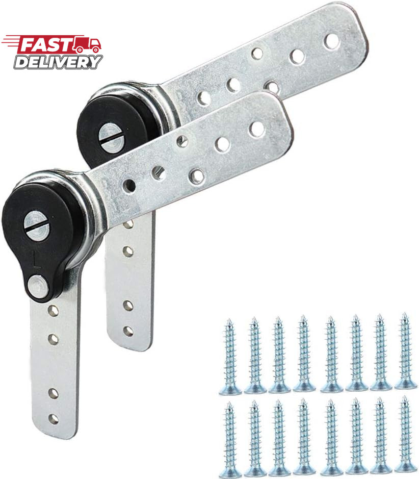 2 Pack of Furniture Adjustable Angle Hinge Automatic Reset Function Hinge Angle