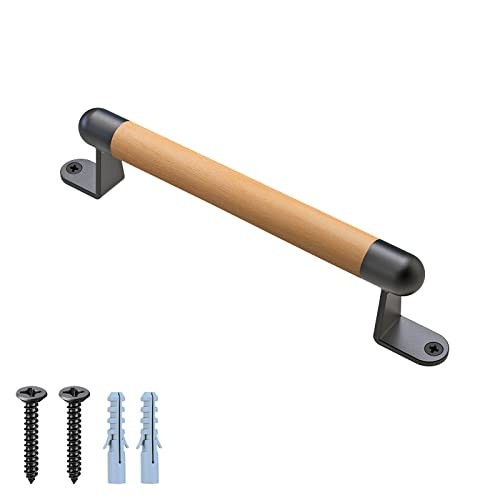 12" Wooden Barn Door Pull Handle, Wooden Fence Gate Pull Handle, 2 Durable