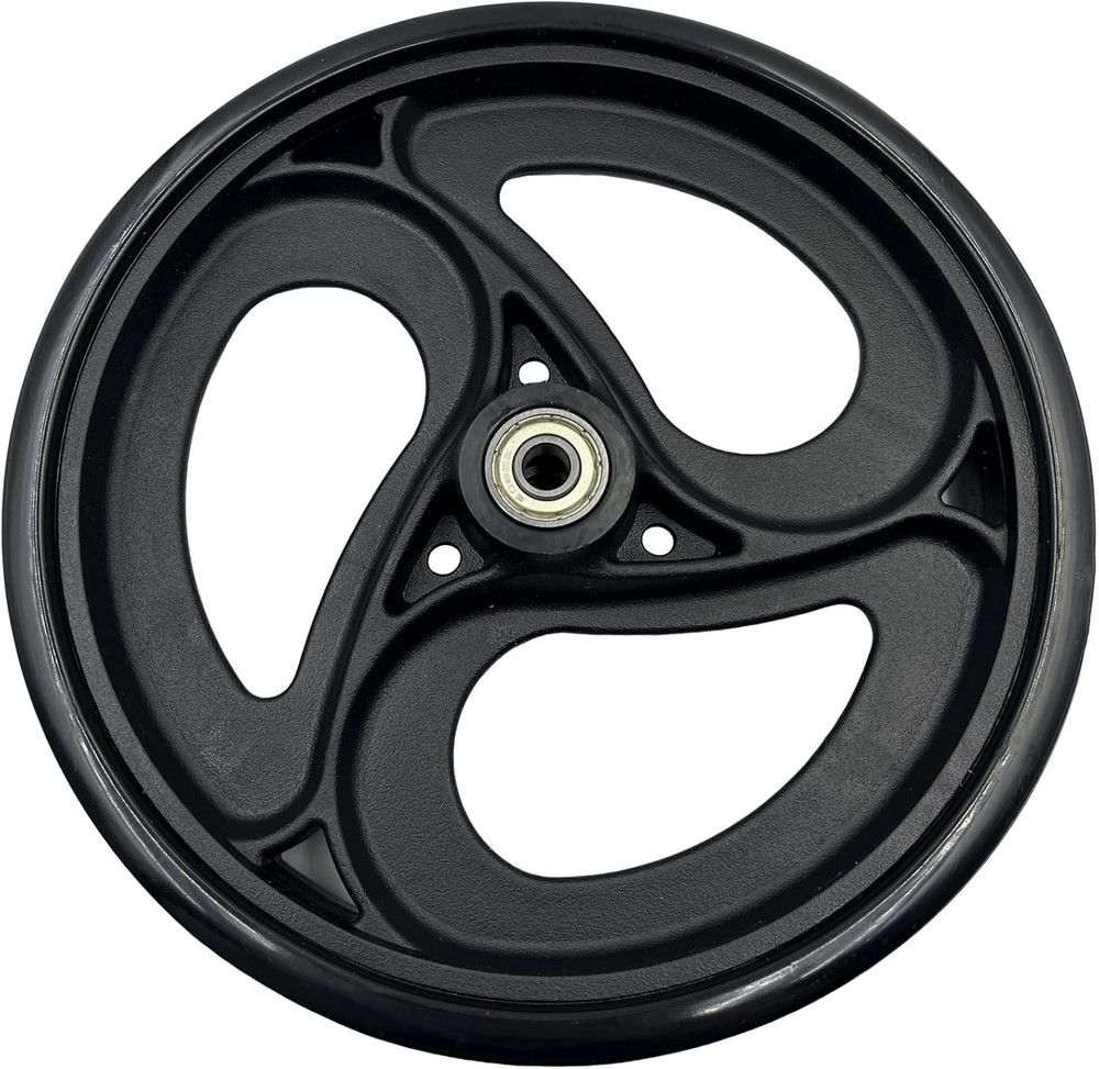 2 Pcs 8 Replacement Wheels for Rollator Walker Wheelchairs with Axle & Nuts