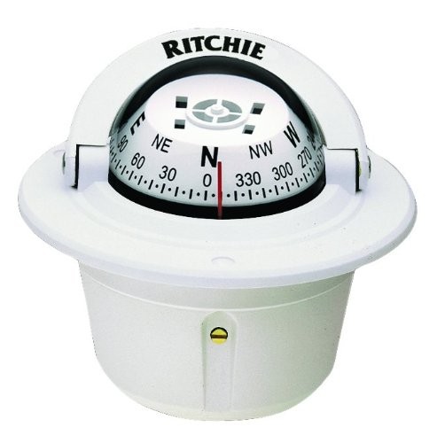 Ritchie Navigation 3924980 Explorer Compass Flush Mount White