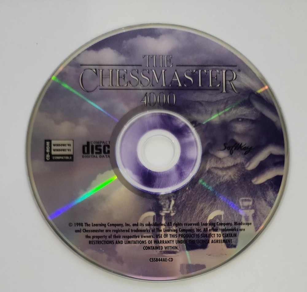 VINTAGE THE CHESSMASTER 4000 CD WINDOWS 98 WINDOWS 95 1998