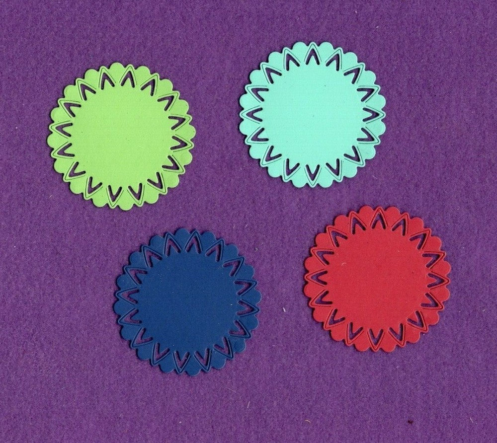 CIRCLE # 2 die cuts scrapbook cards