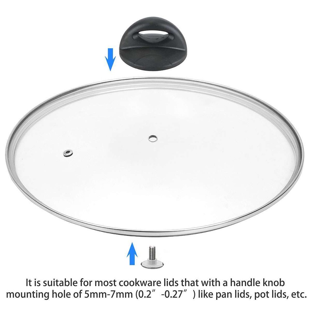 Pot Lid Knobs Handles Replacement Pan Lid Handle Crock Universal Easy to Install