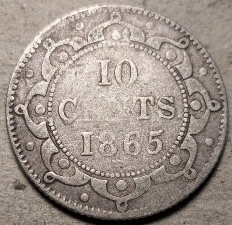 Canada Newfoundland 10 cents 1865