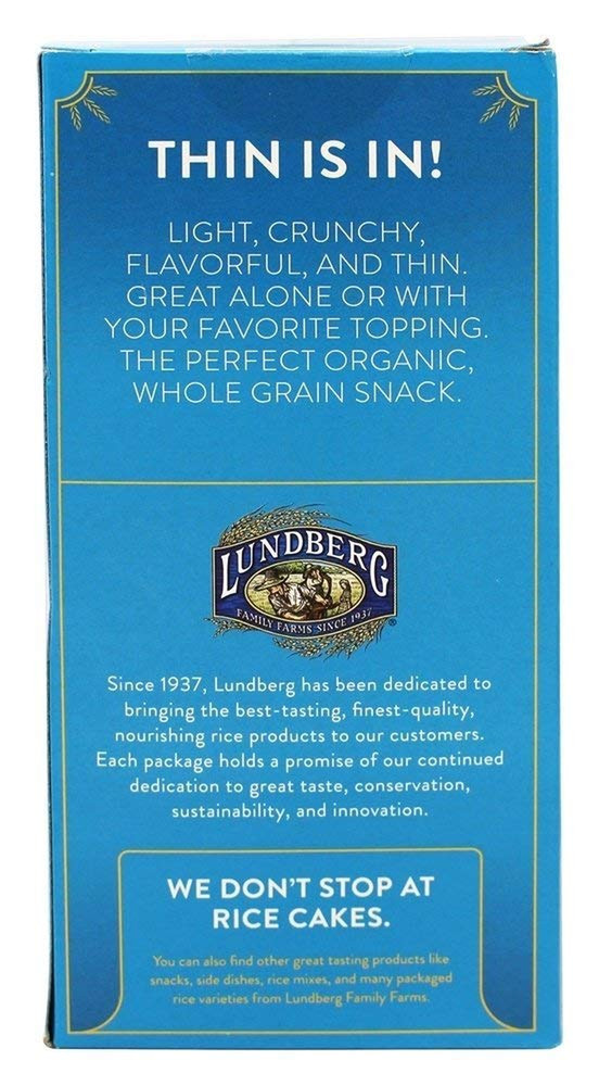 Organic Thin Stackers, Brown Rice, Lightly Salted, Thin Rice Cakes, Gluten-Free,