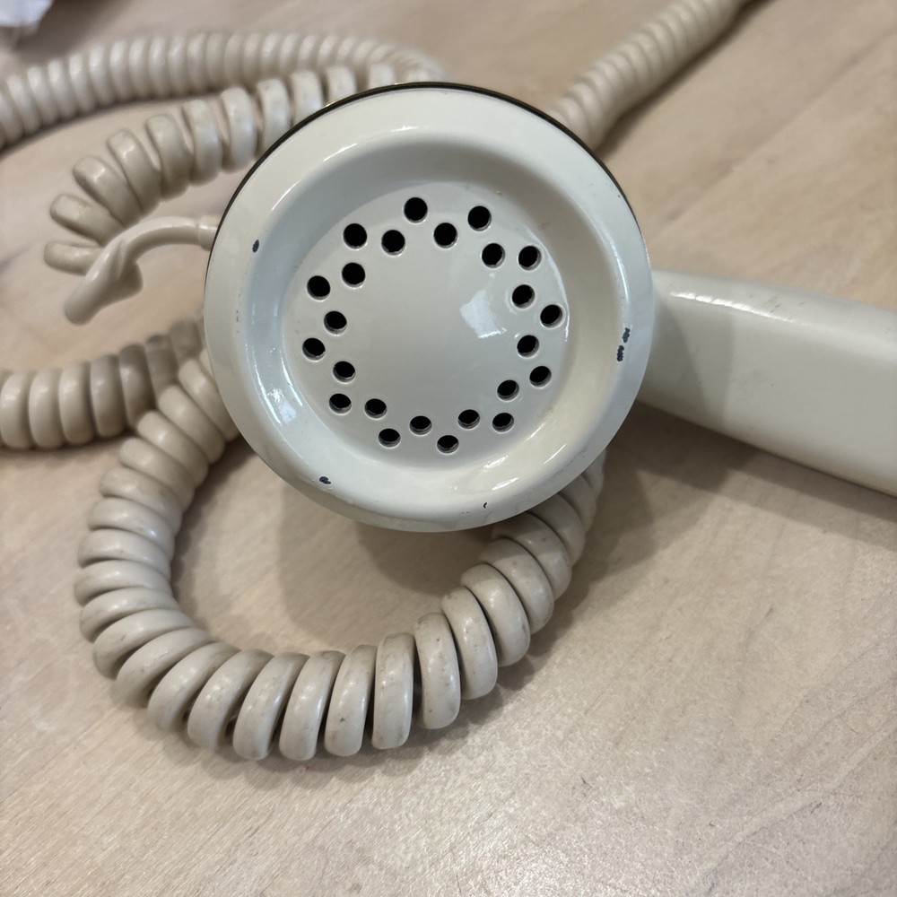 Automatic Electric Type 50- Ivory With Brass Trim Phone UNTESTED