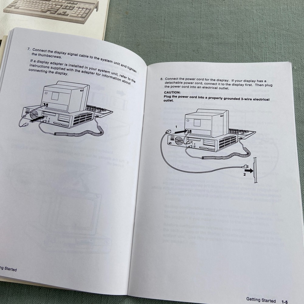 IBM Personal System PS/2 Quick Reference Guide P70 386 Model 30 286 Operations