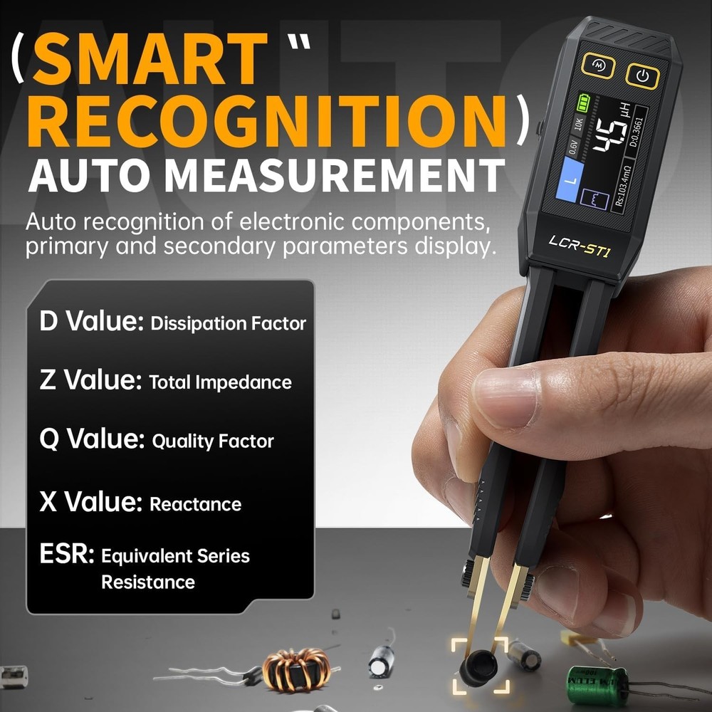 Mini Electronic Component Tester SMD ESR Capacitance Inductance Multimeter
