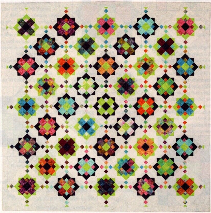 Batik Jewels Quilt Pattern Pieced KC