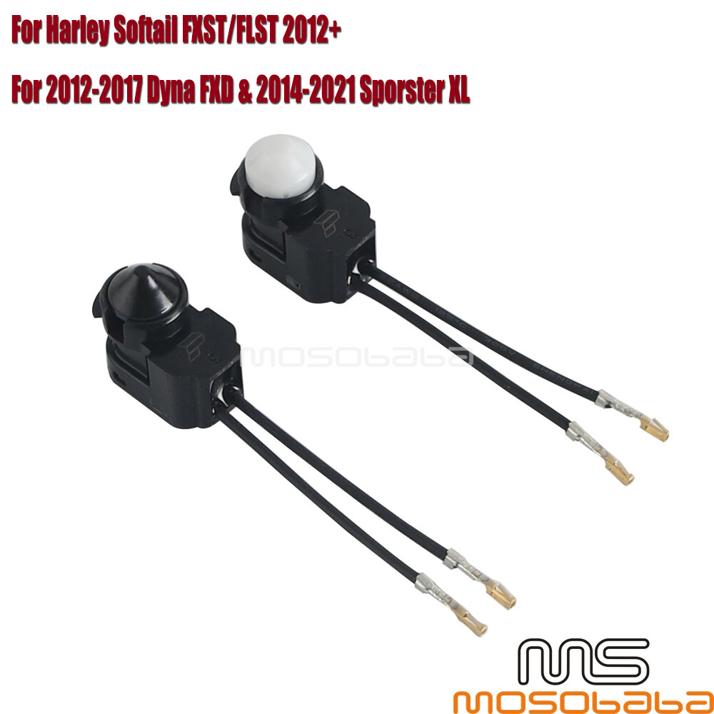 Front Brake Light Switch & Clutch Interlock Safety Switch Kit For Harley Softail
