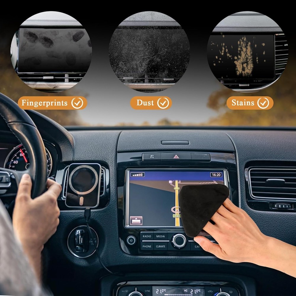 Car Touch Screen Cleaner – Microfiber Cloth Wipes for Dashboard & Display