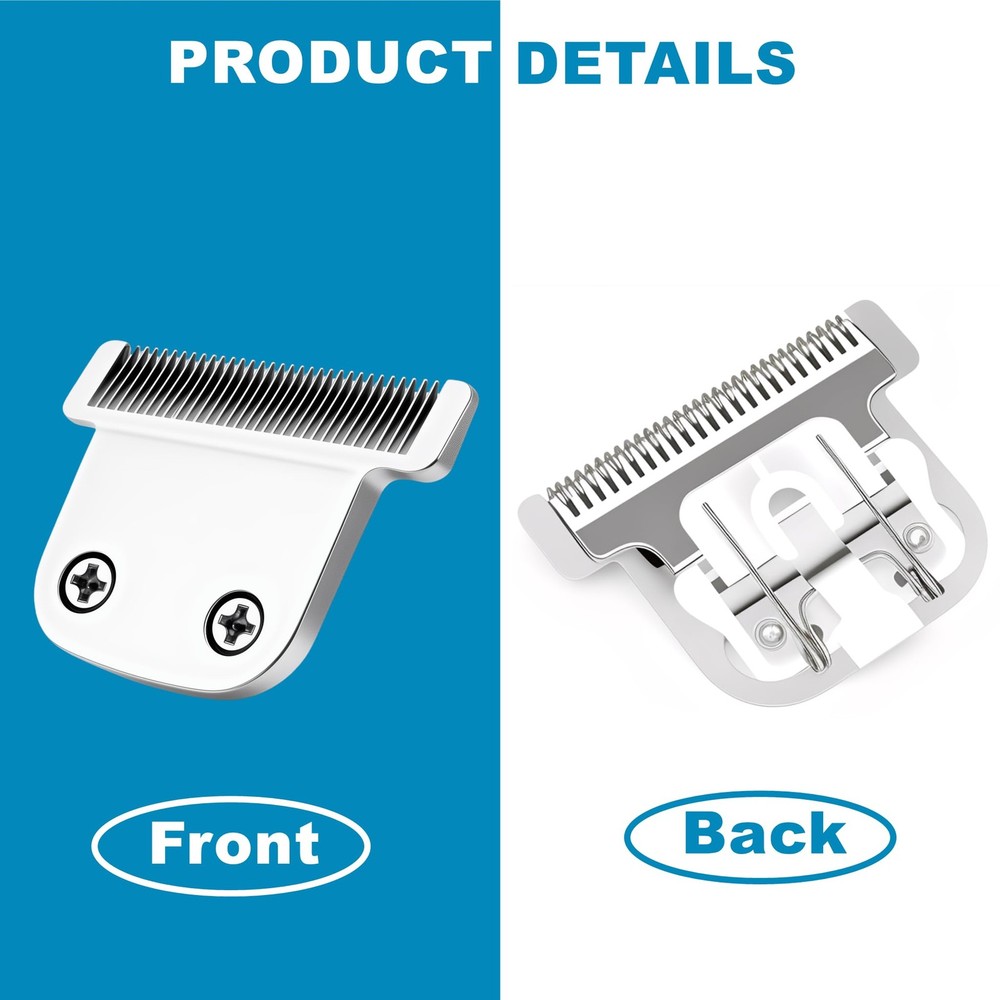 Compatible with Wahl T Blade Replacement,1Pack #02144 Detachable Silver1