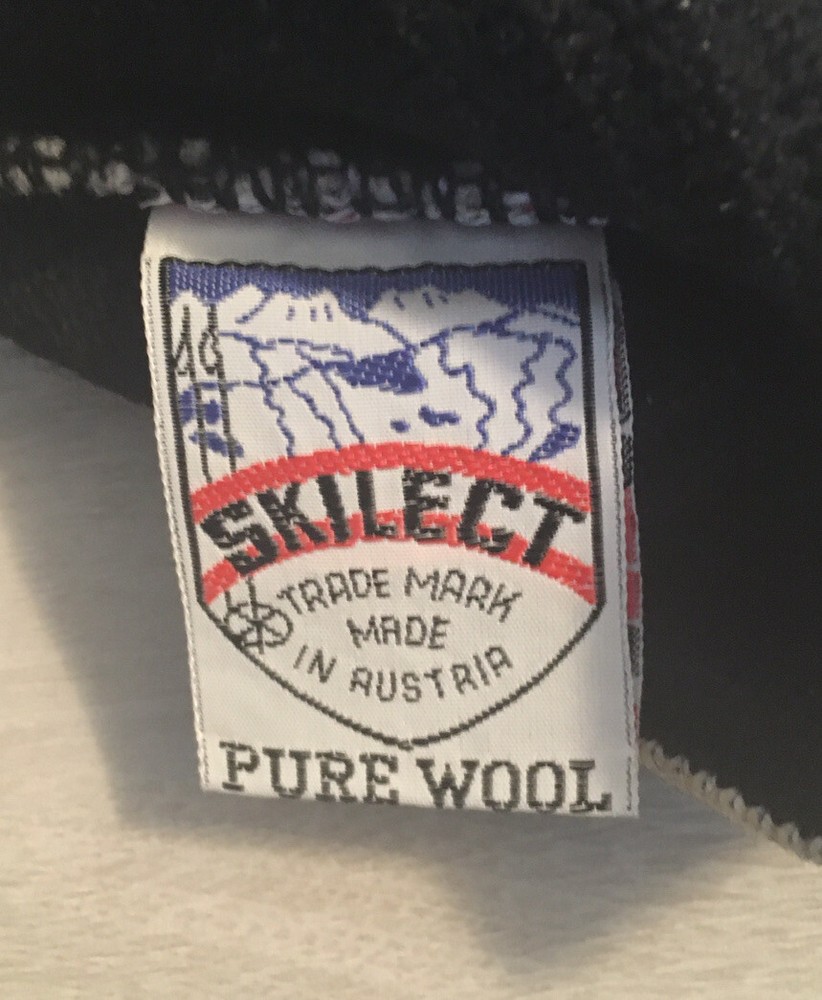 SKILECT 100% Wool Ski Beanie - Toque Hat Austria Cap