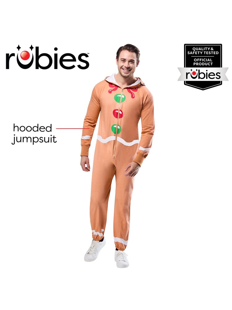 Gingerbread Man Zipsters Adult Costume