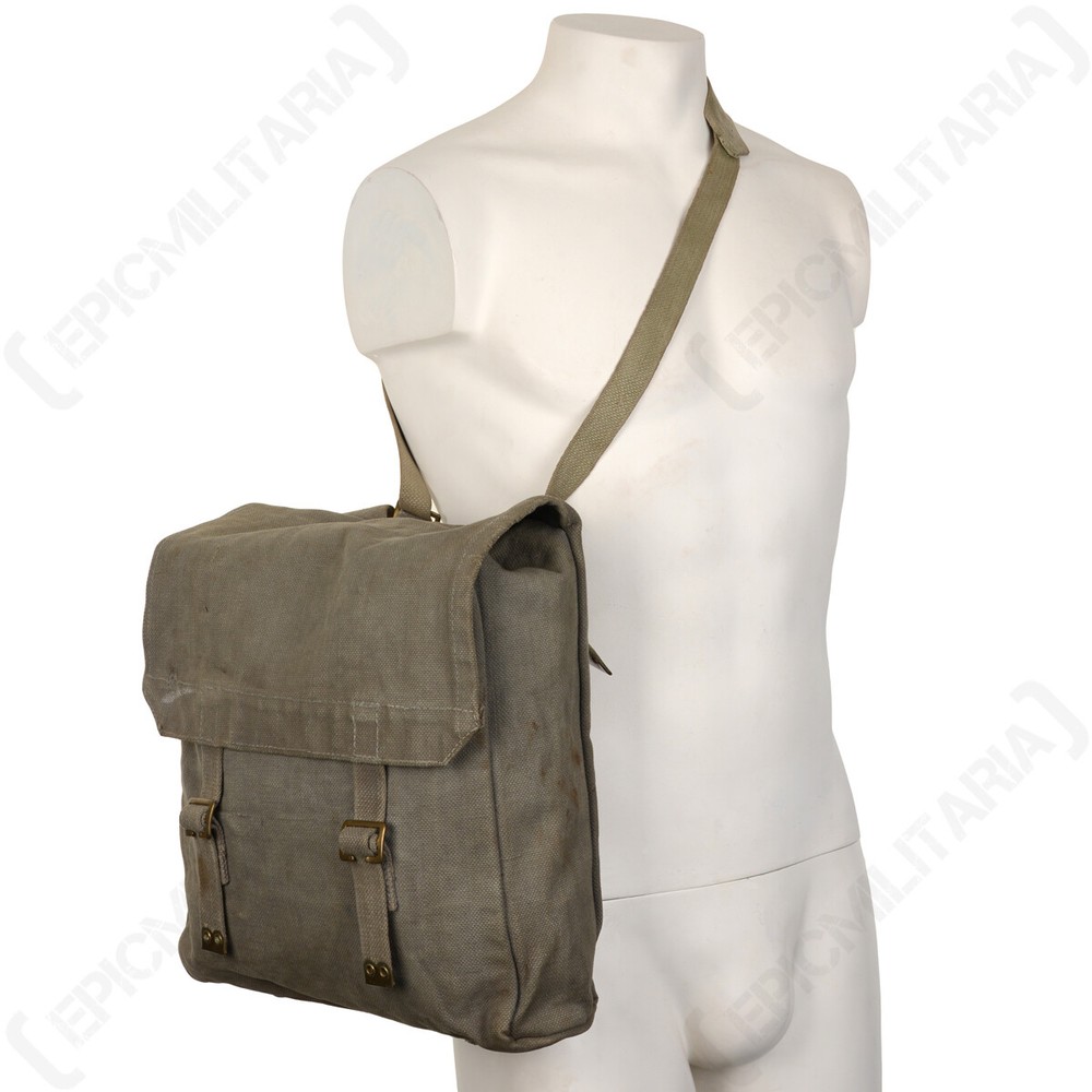 Original British 37 Pattern Large Pack with Strap - RAF Grey Canvas WW2 Type Bag