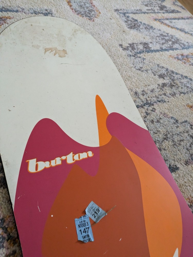 Burton e63 E deck 162cm Alpine Board Snowboard Vintage Asymmetrical Surf Style