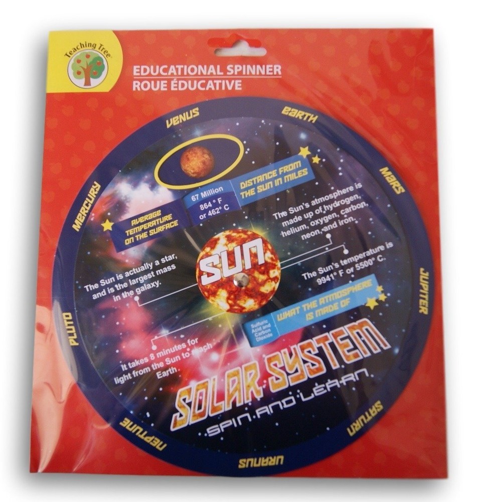 SOLAR System Science, TEACHING TREE Educational SPINNER - NEW!