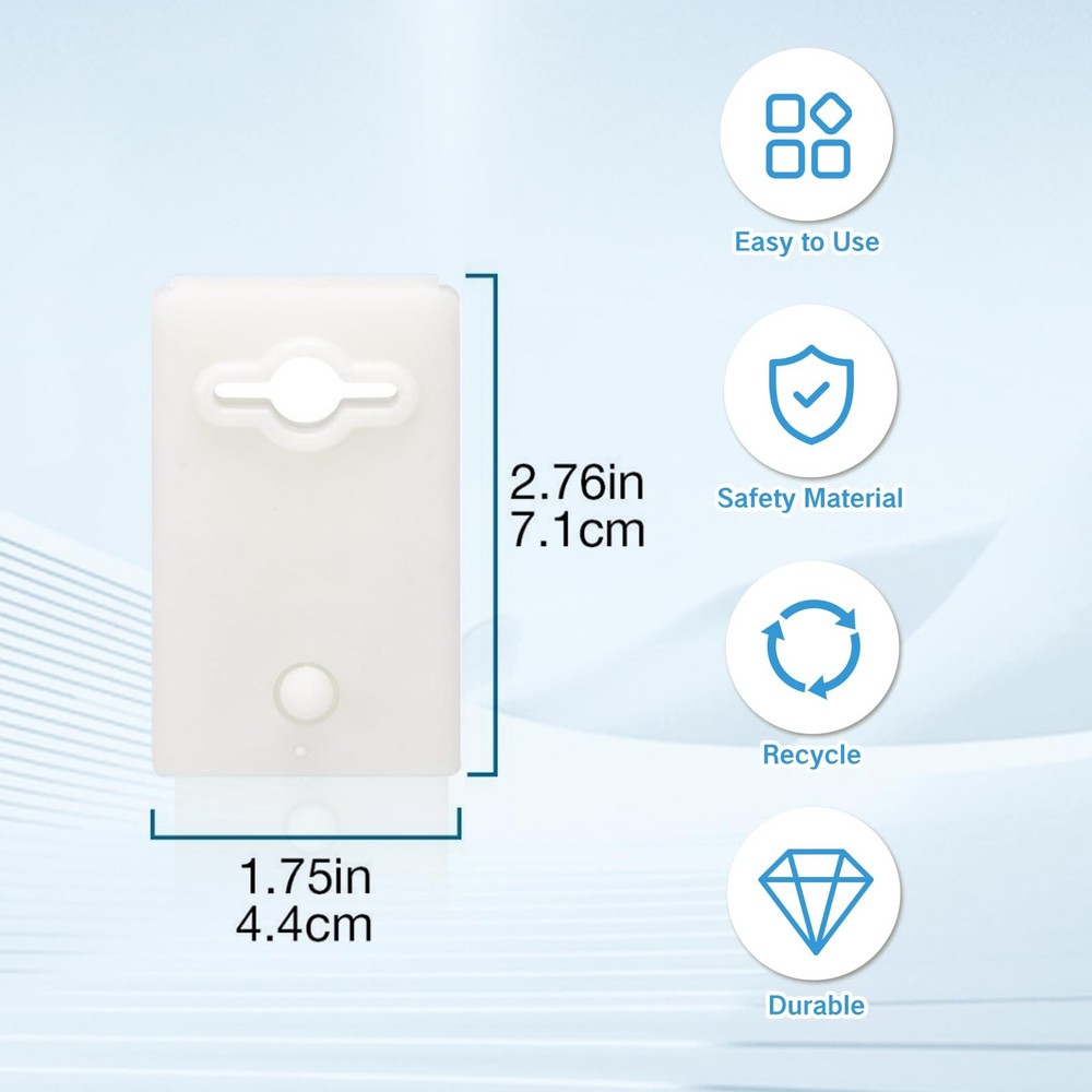 NIIIYTYB 5Pcs Pool Cover Clips Solar Ruler Reel Attachment Kit clear