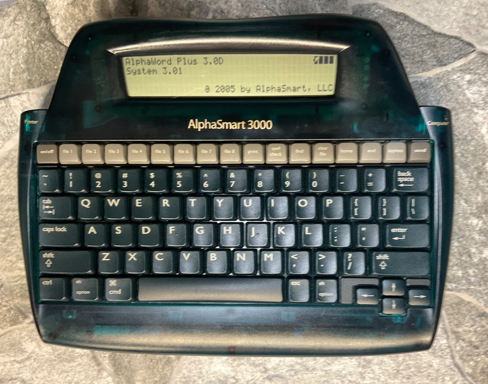 TESTED,  INSPECTED, UPDATED AlphaSmart 3000 ~ USB CABLE ~ ALL BATTERIES REPLACED