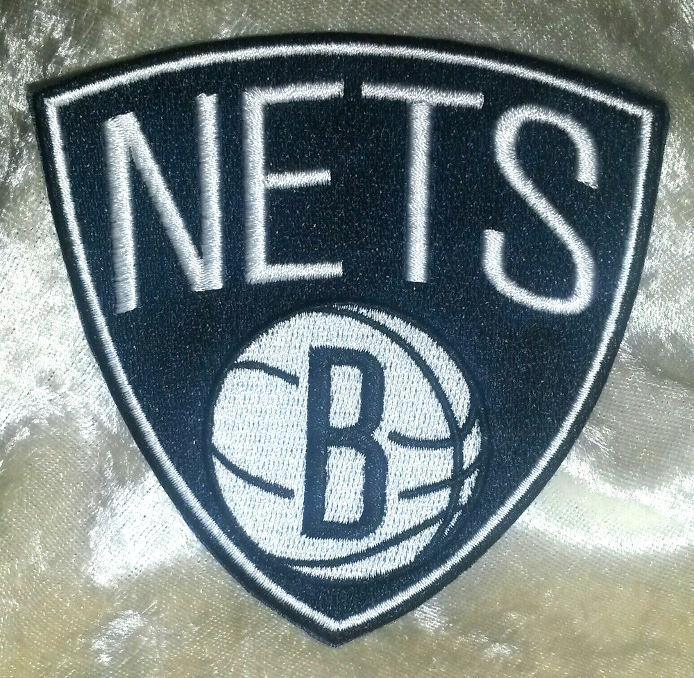 Brooklyn Nets "B" 3.5" Iron On Embroidered Patch ~ Free Tracking!