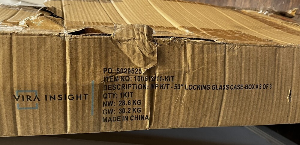 Vira Insight Security Case Locking Glass Doors 53"