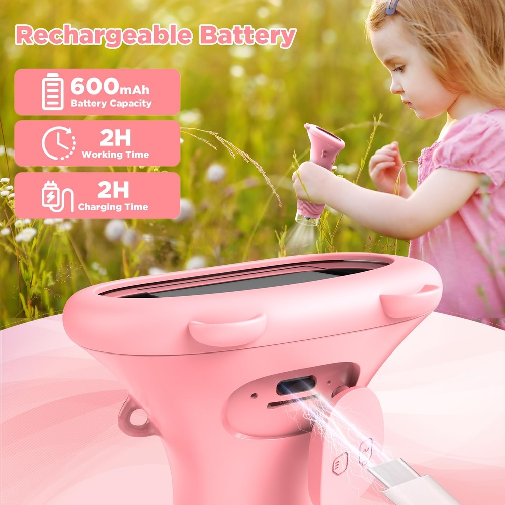 Portable Digital Microscope for Kids: 1000X Handheld Kid Microscope with 2'' ...