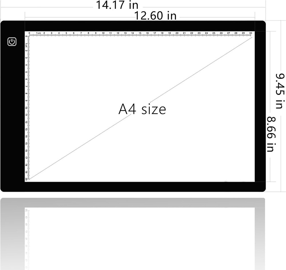 Versatile A4 USB-Powered LED Light Box for Art, Stenciling & Animation