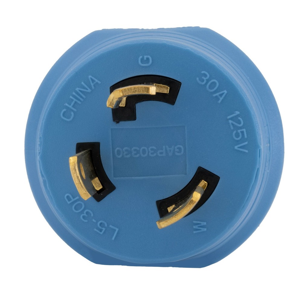 RV 30 Amp Generator Plug Adapter 3 Prong L5-30 to TT-30 125V