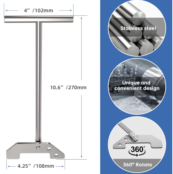 Garbage Disposer Unjamming Wrench,Silver Garbage Disposal Wrench Tool,Garbage