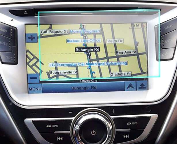Crystal Clear Screen Protector for 2012 Hyundai Elantra Vehicle Navigation