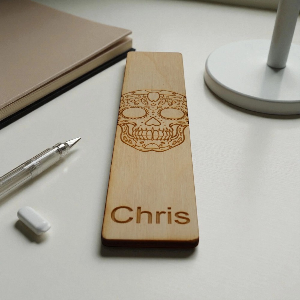 Bookmark - Personalized- Sugar Skull