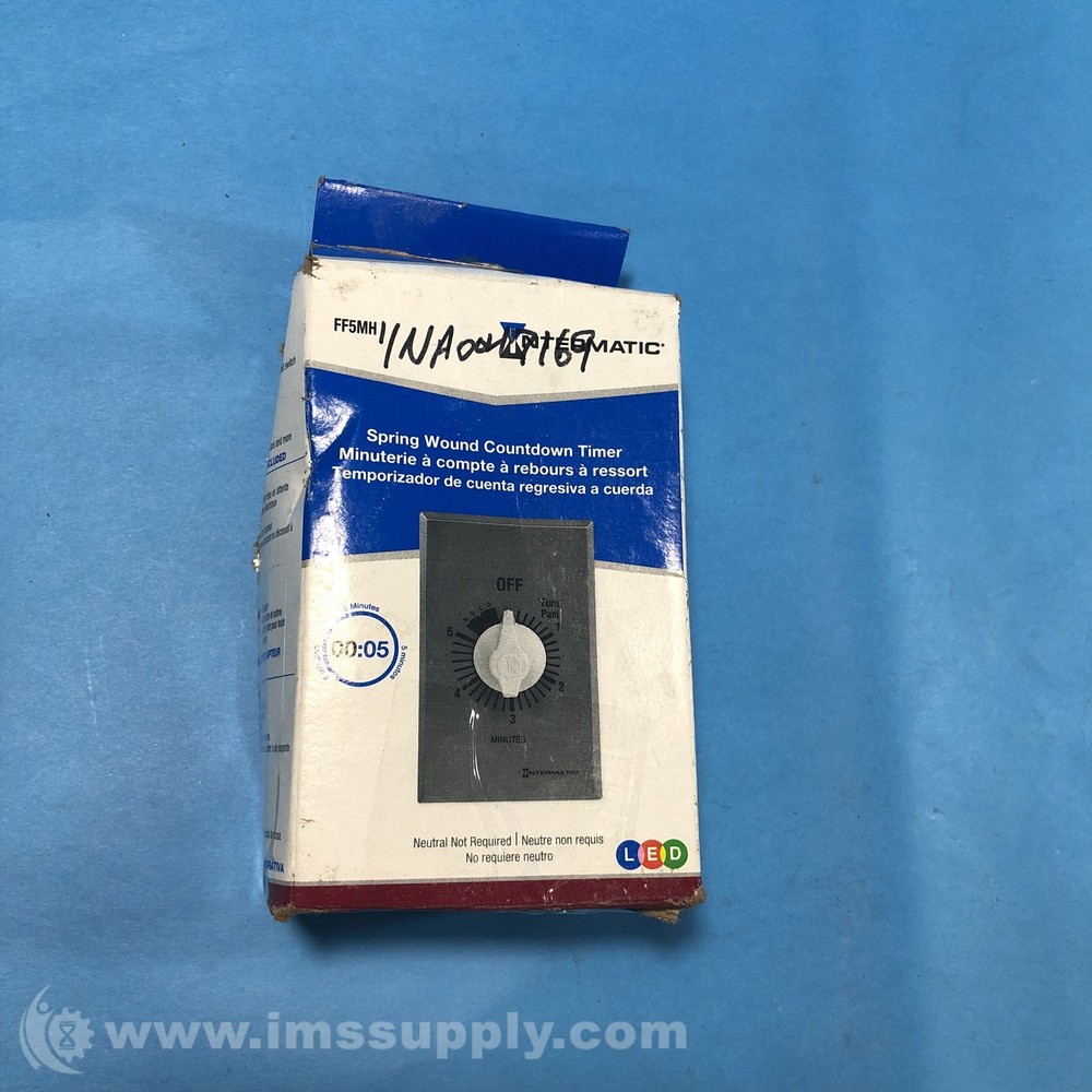 Intermatic FF5MH Spring Wound Countdown Timer FNOB
