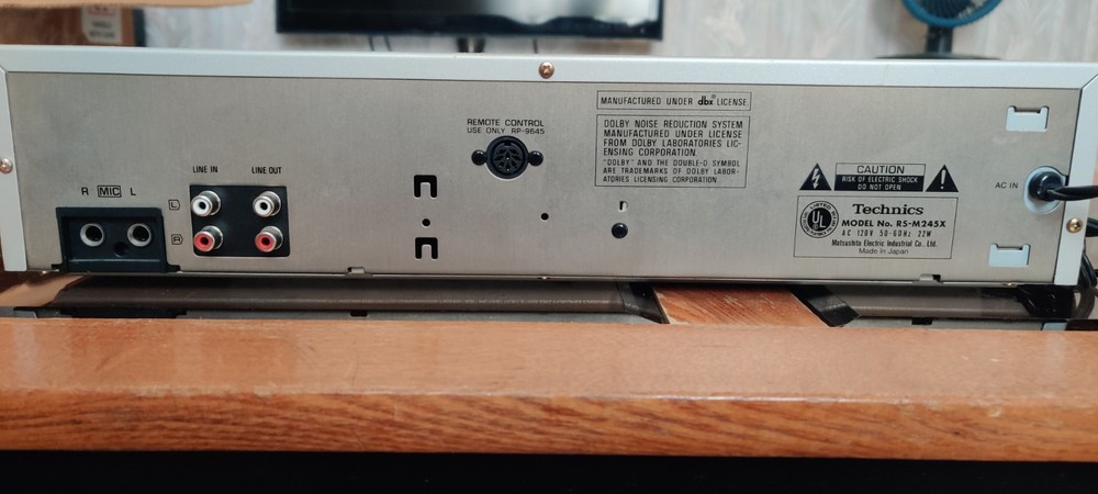 Vintage Cassette Deck Technics tested working.