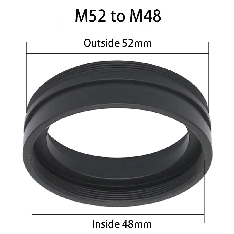 1PC Metal Objective Adapter Ring 0.75 Thread for Zoom Stereo Microscope