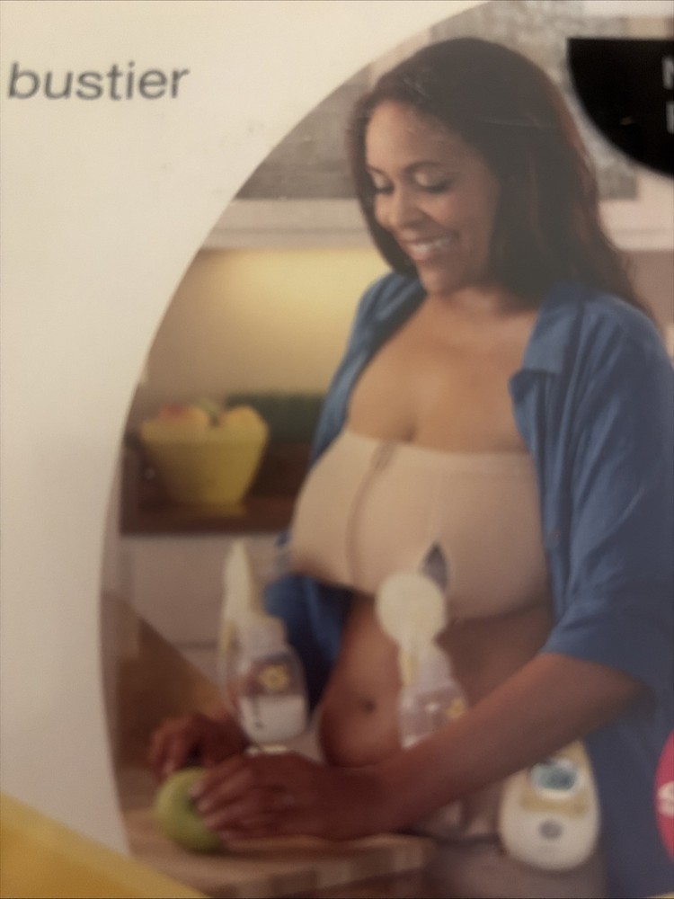Medela Easy Expression Hands Free Pumping Bustier, Medium, Nude, 67941