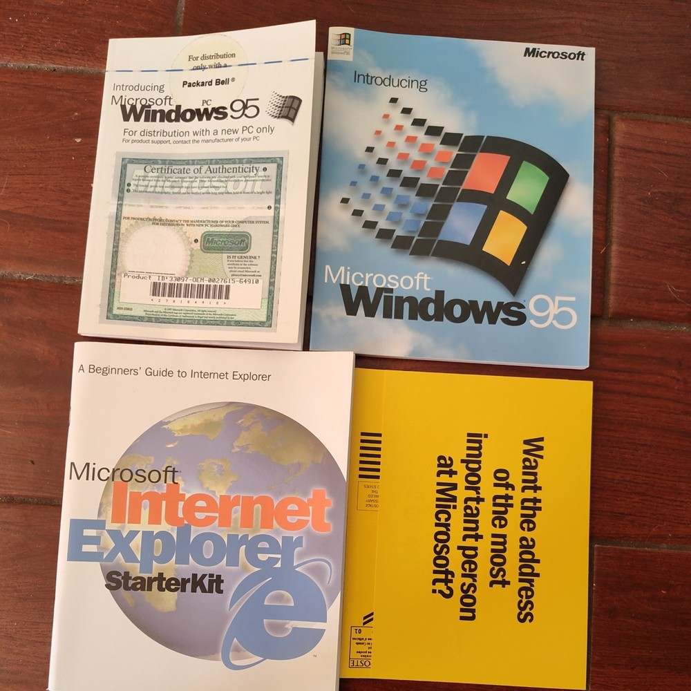 RARE 3.5" MICROSOFT WINDOWS 95 OPERATING SYSTEM BOXED