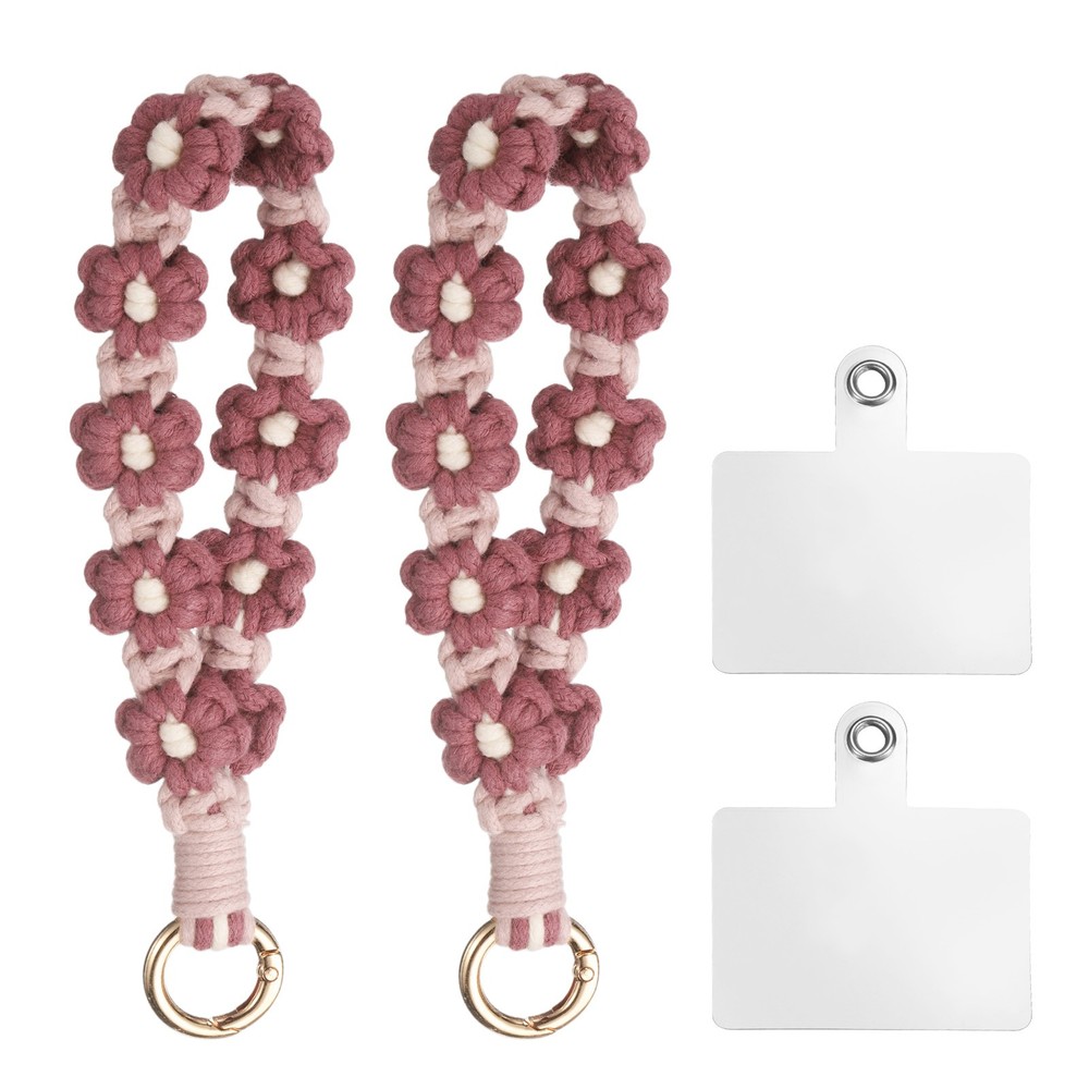 2 Pcs Cute Phone Wrist Strap with Tether Tabs, Purple