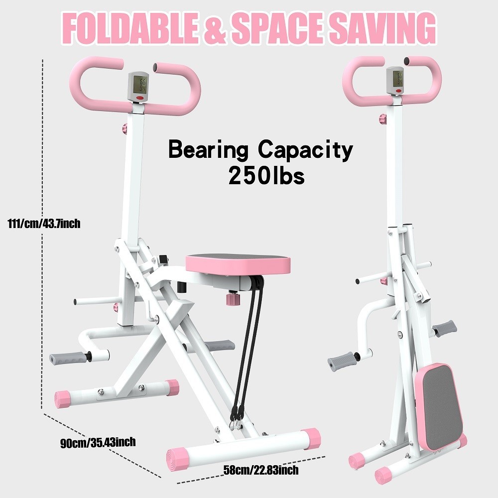 Squat Machine for Home, Assist Trainer for Glutes Workout Foldable Resistance