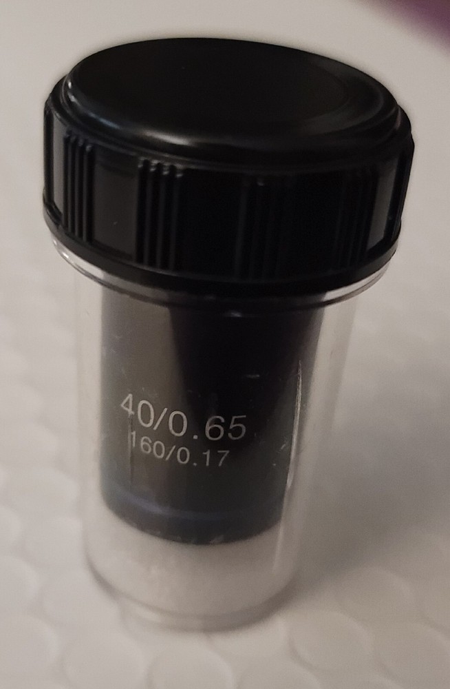 AMSCOPE 40x ACHROMATIC MICROSCOPE OBJECTIVE *NEW OPEN BOX*